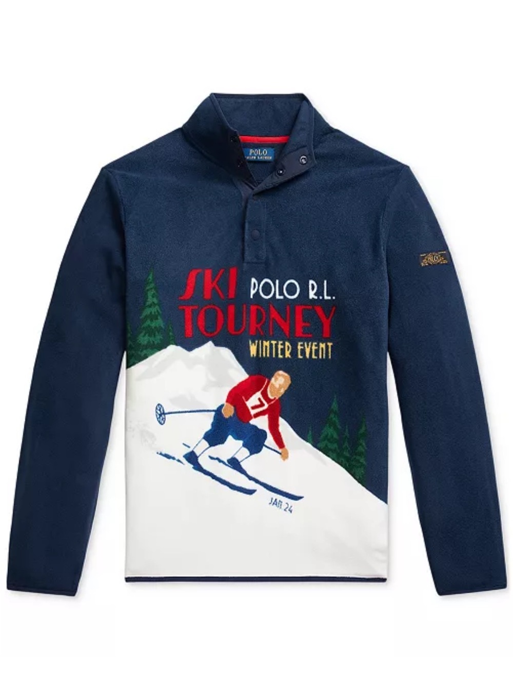 Polo Ralph Lauren Fleece Ski Print Pullover
